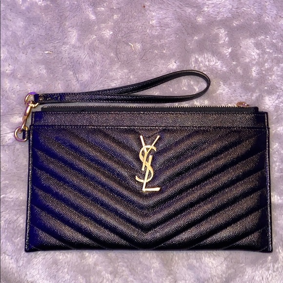 ysl pink bill pouch